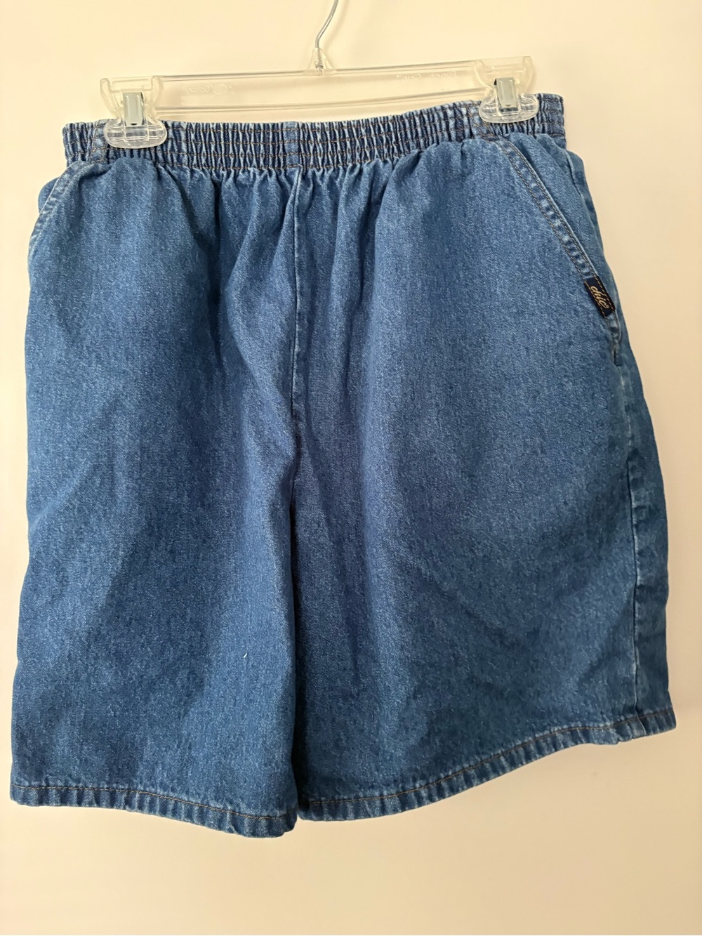 Vintage Chic Shorts Denim Baggy Womens Size 14 High Rise Pull On Mom Y2K jorts